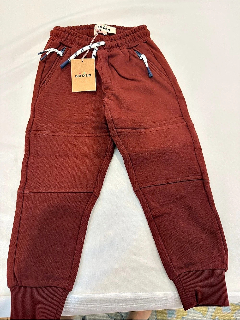 Mini Boden Warrior Knee Joggers Red Boys 3-4Y